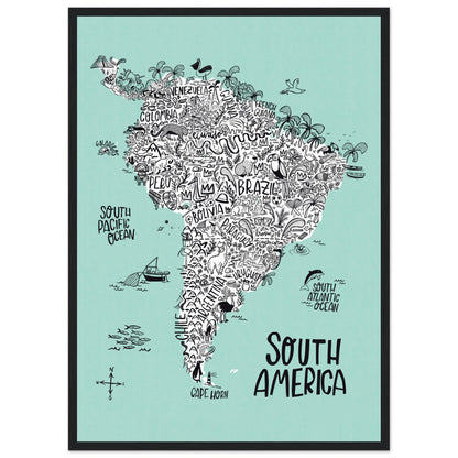 South America Continent Map