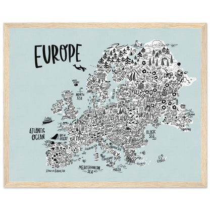 Mapa continental de Europa