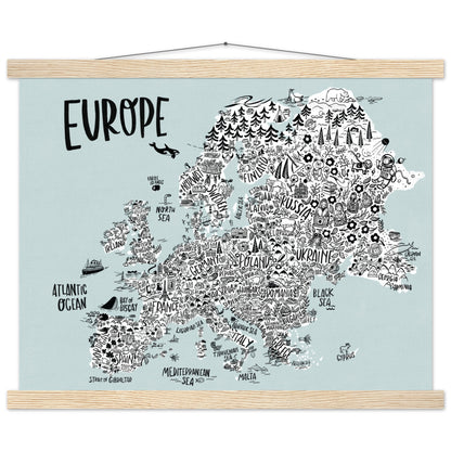 Mapa continental de Europa