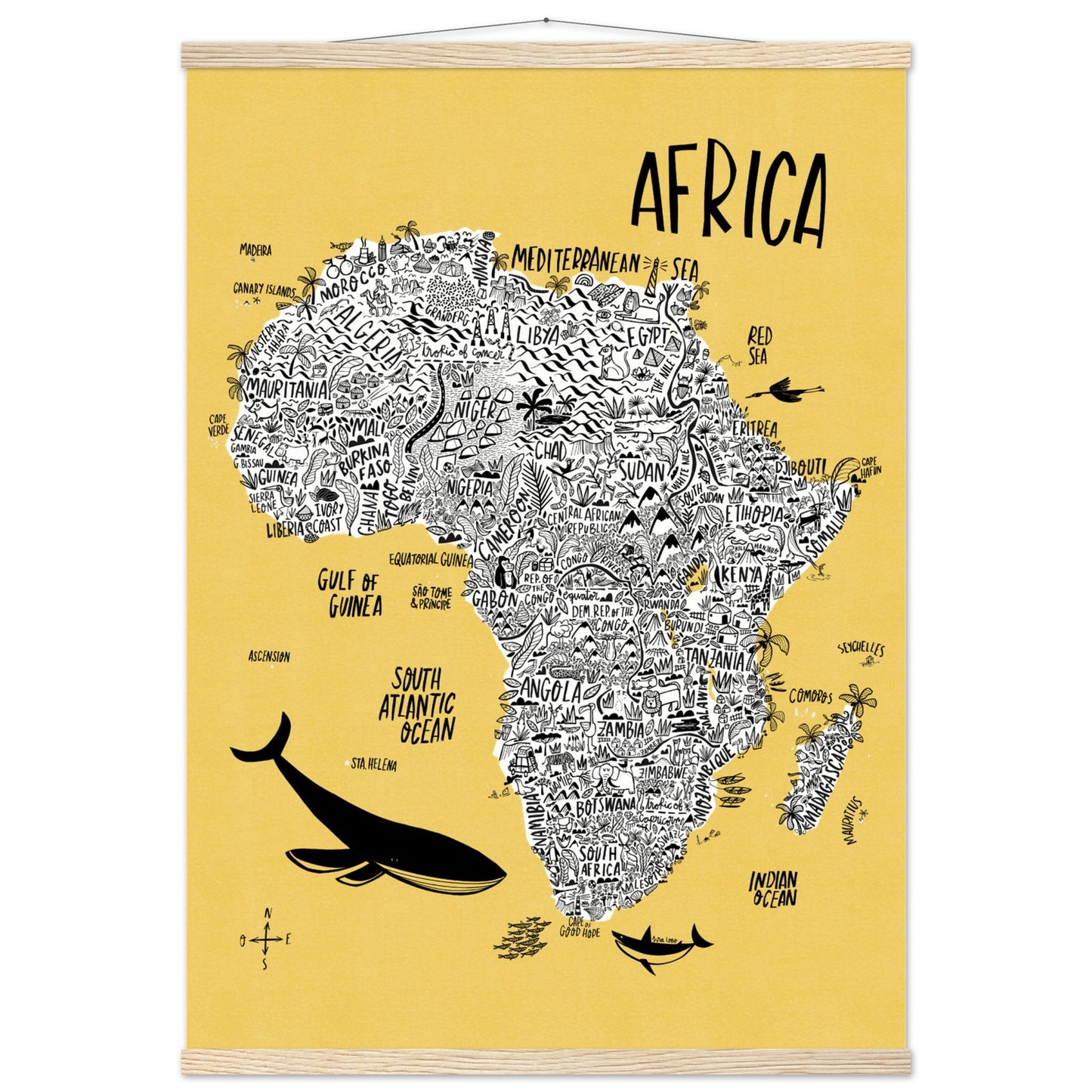 Mapa continental de África