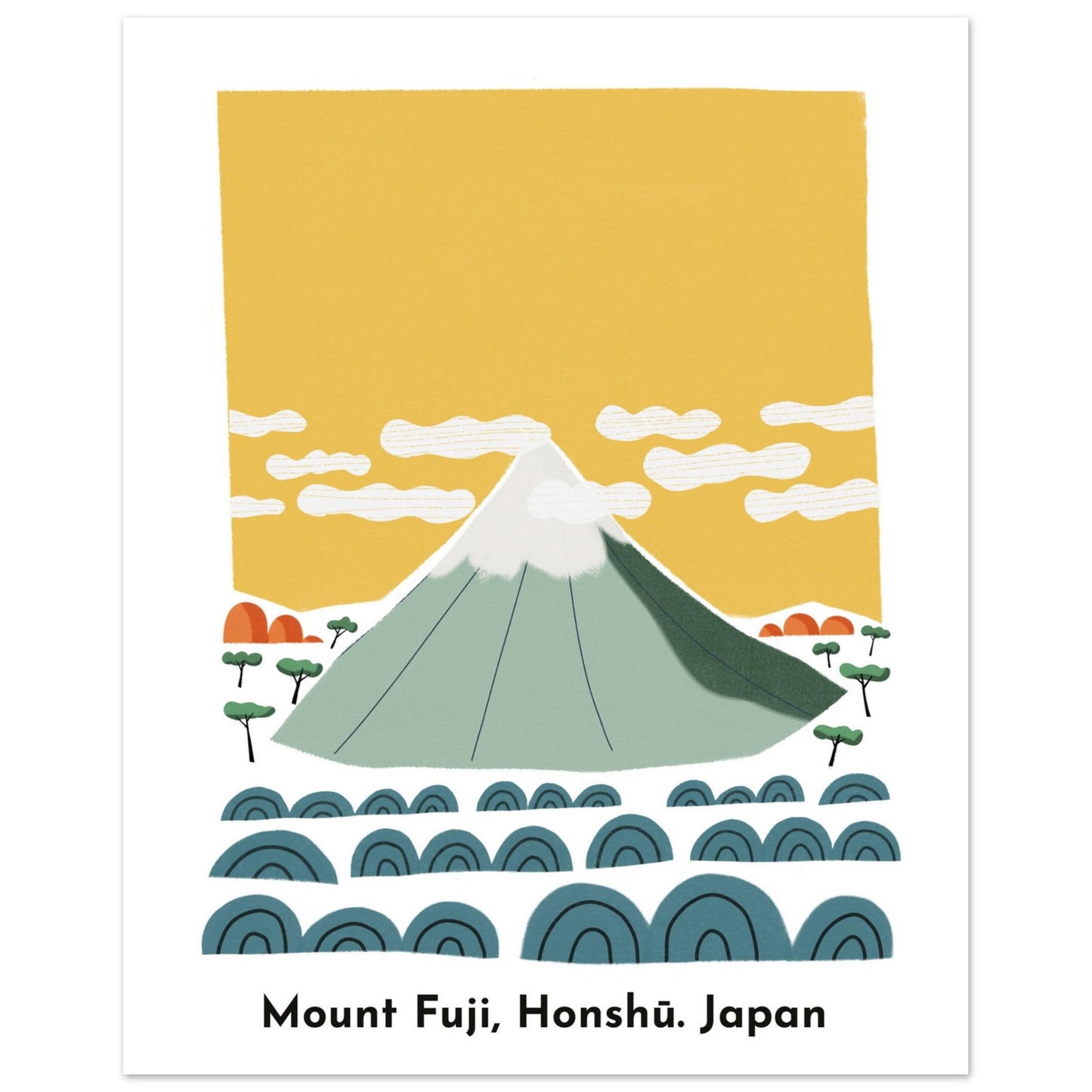 Monte Fuji. Honshu. Japón