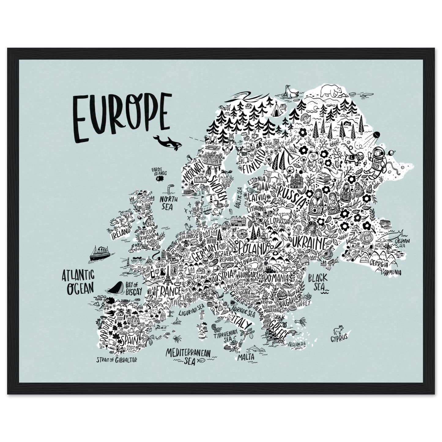 Europe Continent Map