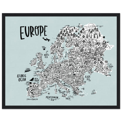 Mapa continental de Europa