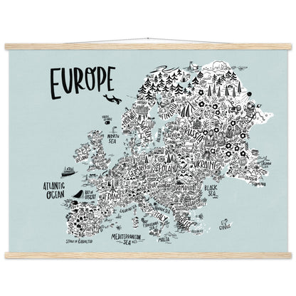 Mapa continental de Europa