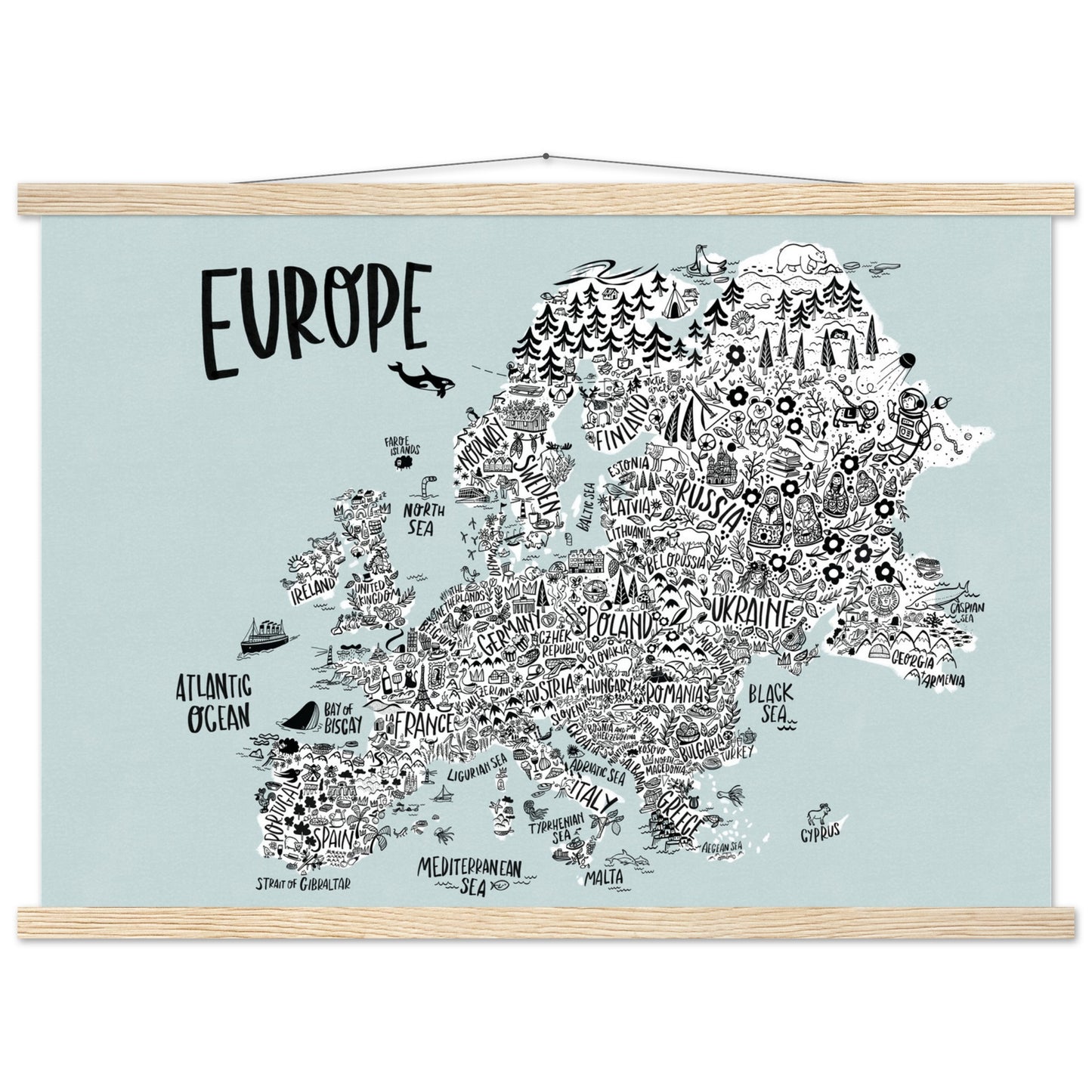 Europe Continent Map