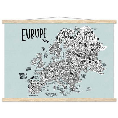 Mapa continental de Europa