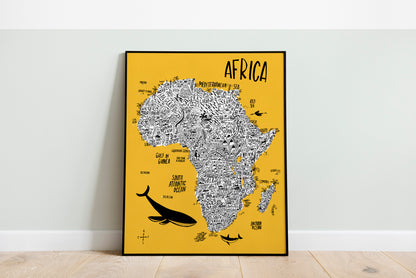 Mapa continental de África