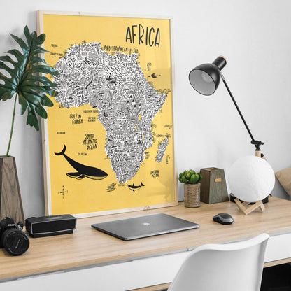 Mapa continental de África