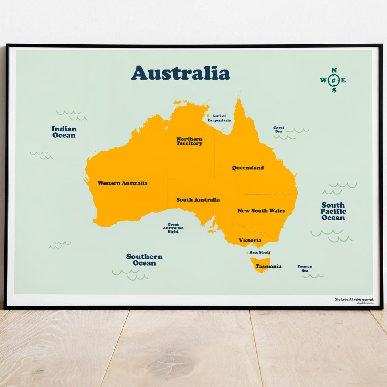 Mapa de Australia. Descarga instantánea