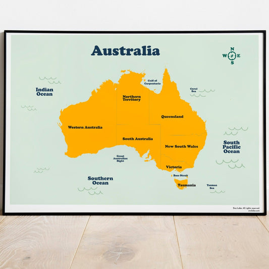 Australia Map. Instant Download