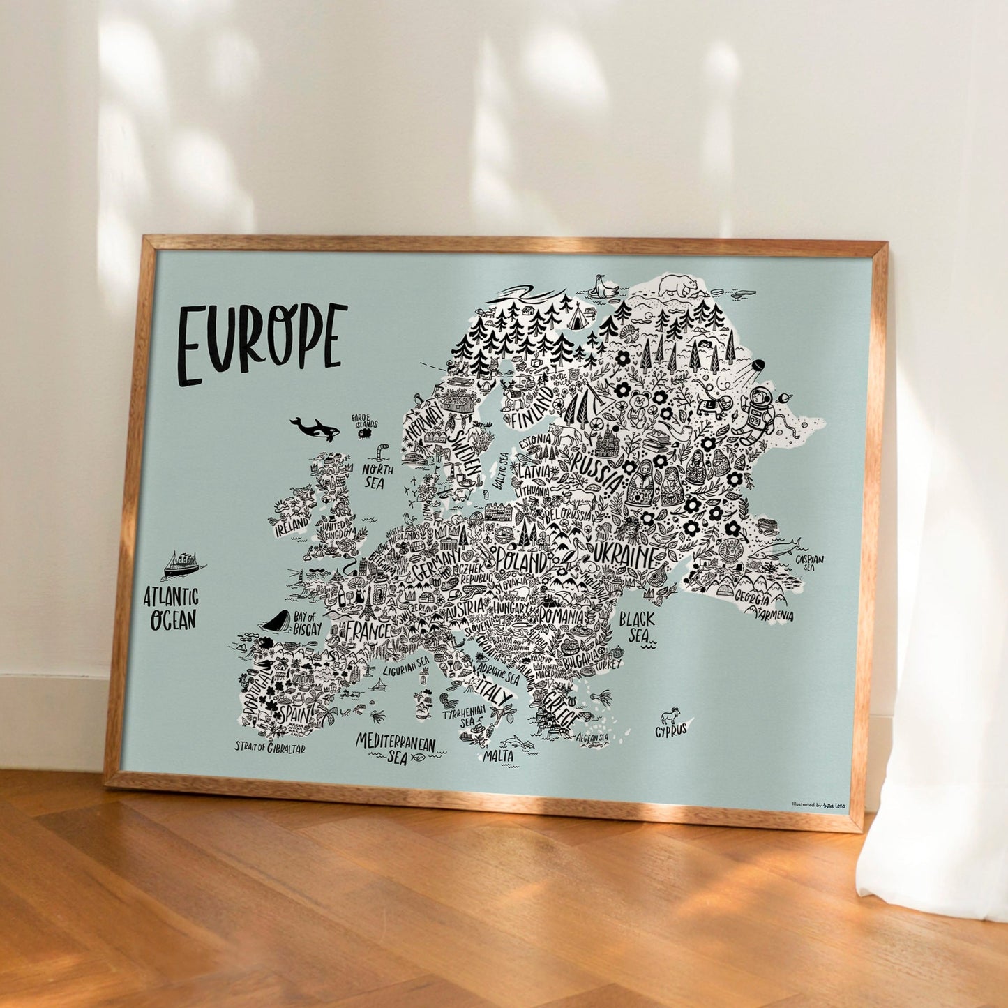 Mapa continental de Europa