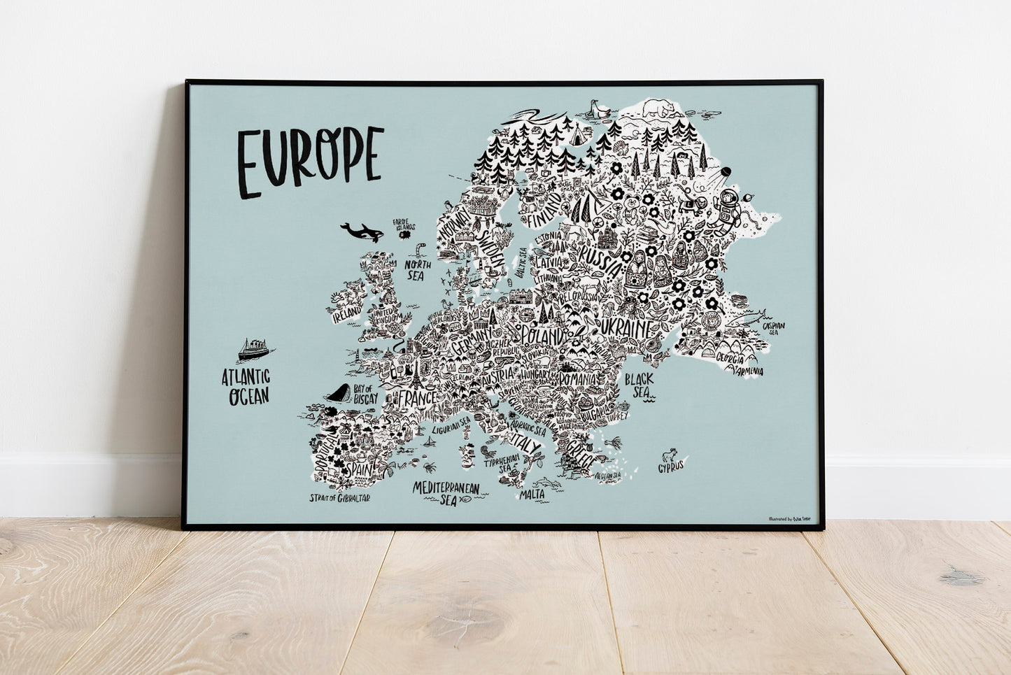 Mapa continental de Europa