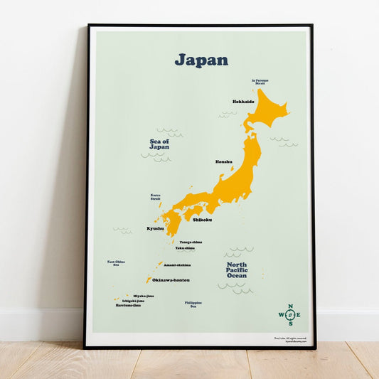 Japan Map. Instant Download