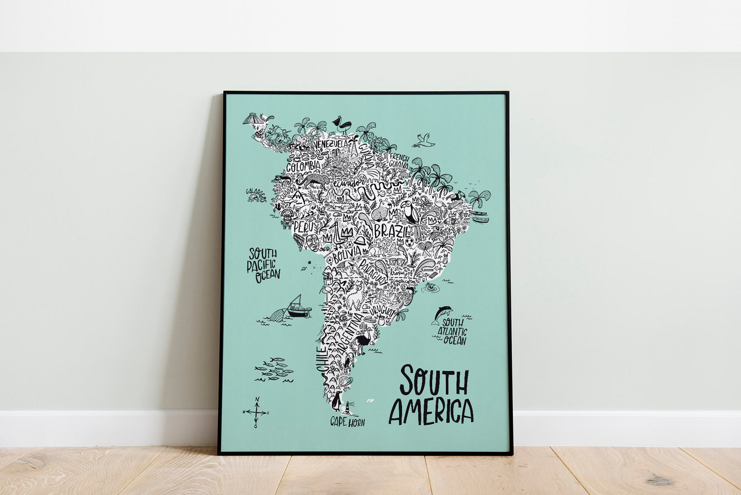 South America Continent Map