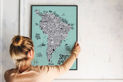 South America Continent Map