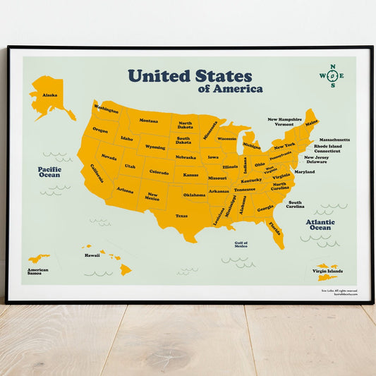 USA States. Instant Download