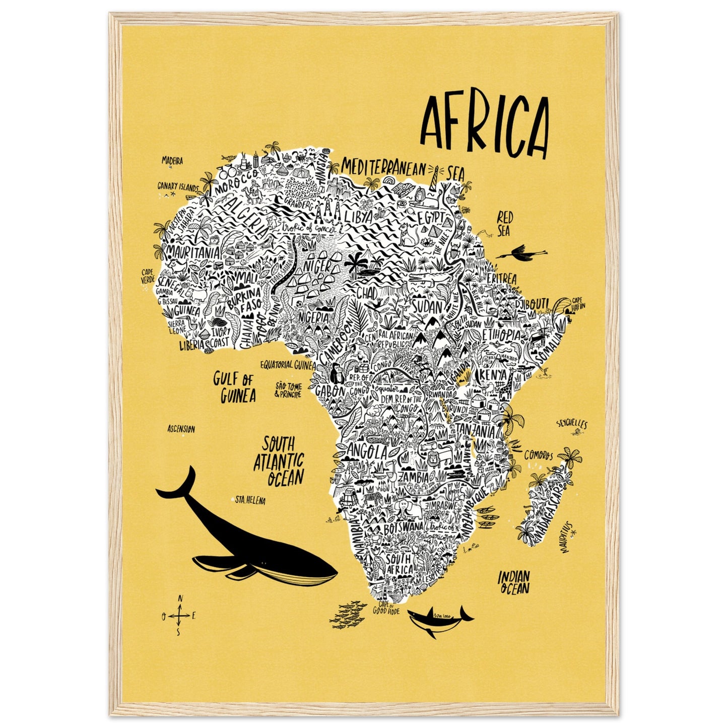 Mapa continental de África