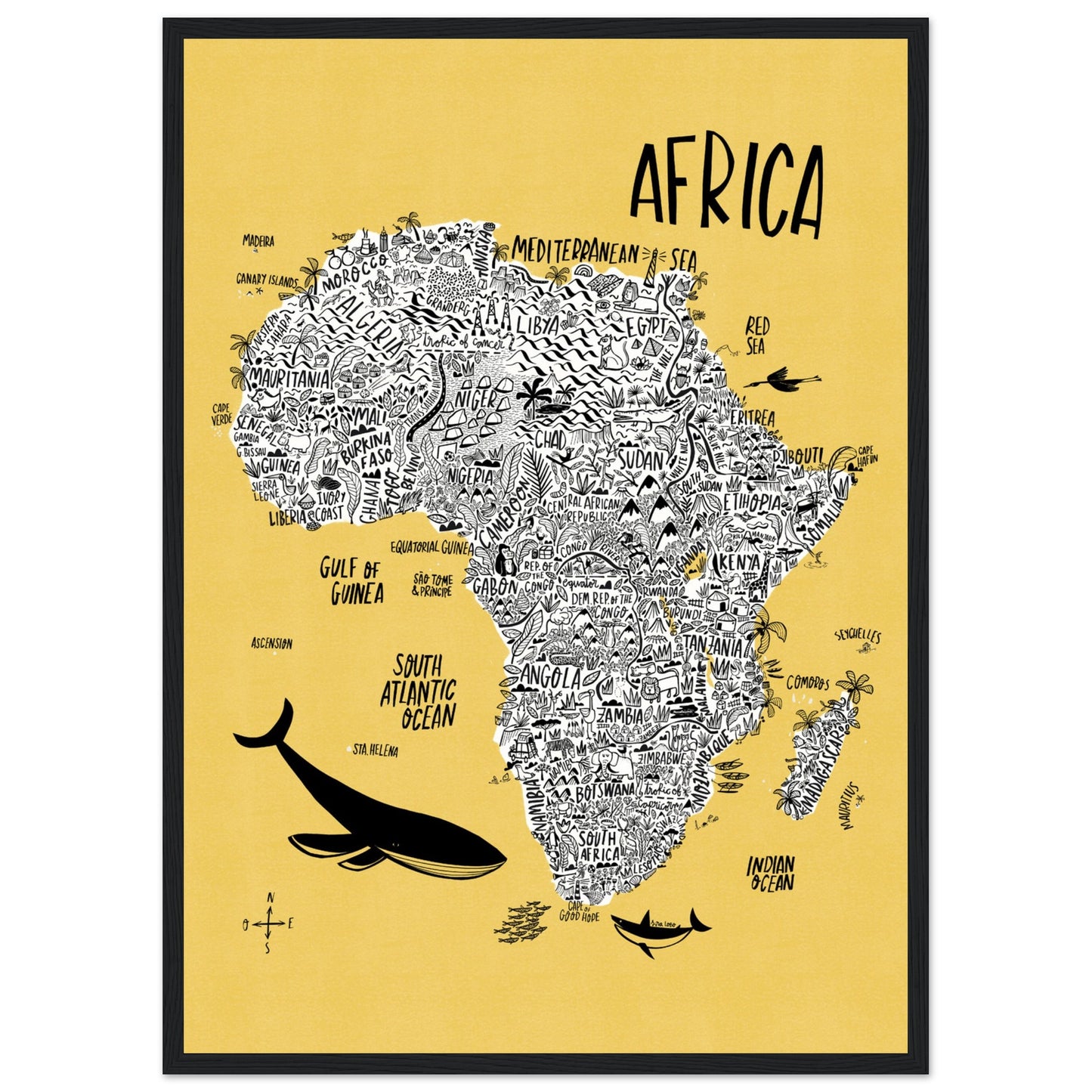 Mapa continental de África